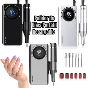 Pulidor  de Uñas Portátil Recargable con Cabezales