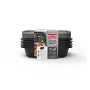 Set Hermeticos Rubbermaid TakeAlongs Meal Prep 1112mL 4 piezas