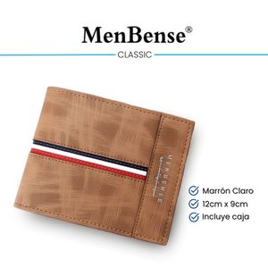 Billetera de cuero Menbense - Elegante M1 - Beige