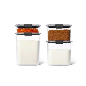 Set Hermeticos Rubbermaid Brilliance Pantry 4 Piezas