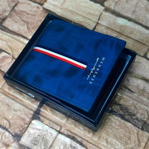 Billetera de cuero Menbense - Elegante M1 - Azul
