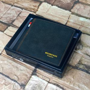 Billetera de cuero Menbense - Elegante M3 - Negro