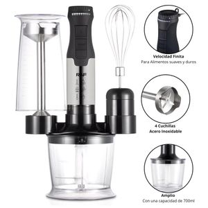 Licuadora Batidora Manual 4en1 1800W Raf 3012