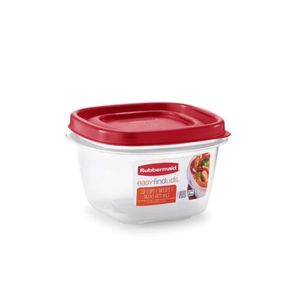 HERMETICO EASY FIND LIDS TAPA ROJA 473ML CUADRADO