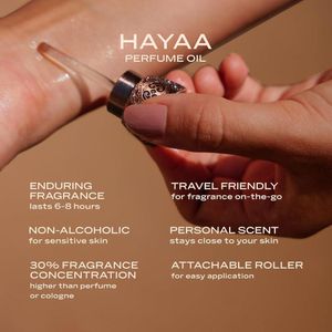 Swiss Arabian Hayaa con aroma lujoso de ámbar y rosa