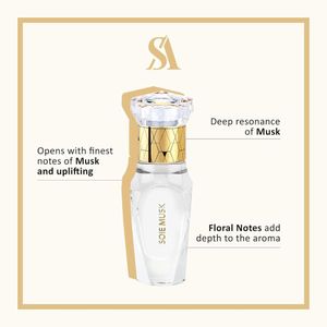 Swiss Arabian Soie Musk unisex – Aceite de perfume duradero y lujoso