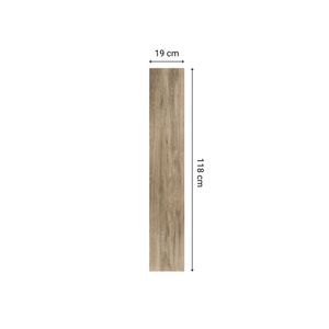 Piso Gress Maderado Maderato Almendro Exterior 19x118cm 1.34m2 Celima