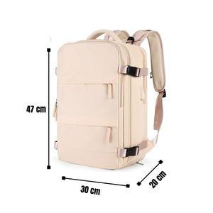 Mochila de Viaje Bolso de Mano Multiequipaje- Beige