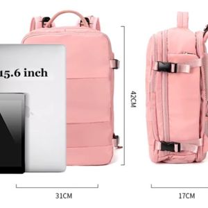 Mochila de Viaje Bolso de Mano Multiequipaje- Rosa