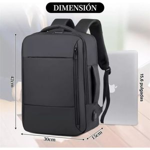 Mochila Impermeable Frontal USB Resistente