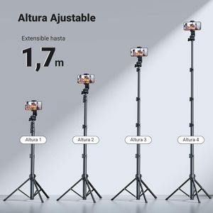 Selfie Stick Ugreen Trípode Extensible 3 en 1 Bluetooth 170 cm - 15609