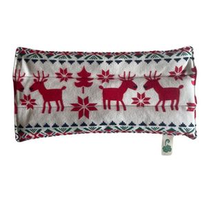 Pack Relajante Navideño: Antifaz Terapéutico + Almohadilla Estándar de Semillas Natuterapia (Renos)