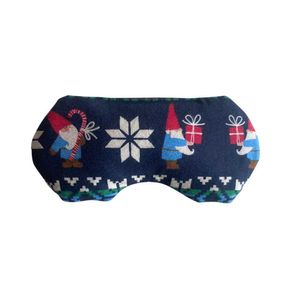Pack Corazón Navideño: Antifaz Terapéutico + Almohadilla  Corazón de Semillas Natuterapia (Elfos)