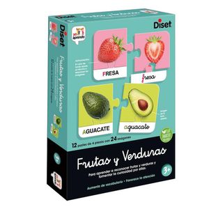 JUEGO EDUCATIVO YO APRENDO FRUTAS Y VERDURAS 48 pzs