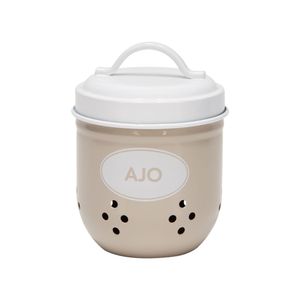 Canister Enlozado para Ajos 14x6 CM