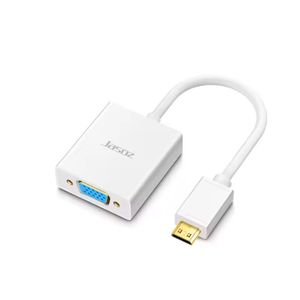 Adaptador HDMI Macho a VGA Hembra Convertidor Full HD Blanco