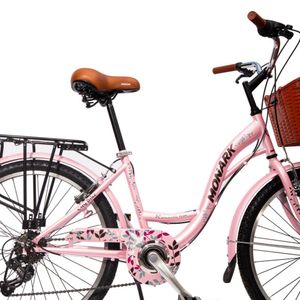 Bicicleta Monark Para Mujer Romantic Teen Aro 24  Coral
