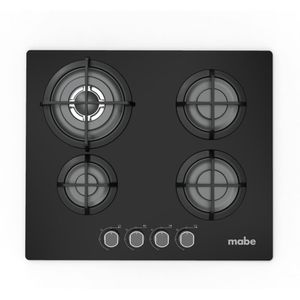 Cocina Empotrable Mabe 4 Hornillas PM6045GV0 Vidrio Negro