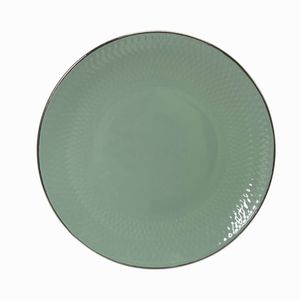 Juego de Vajilla Redonda Diamante Verde 16 Piezas
