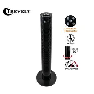 Ventilador de Torre con Control Remoto Trevely VT-145 45W Negro