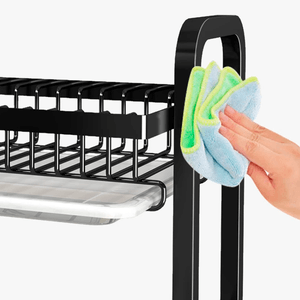 Escurridor de Platos 2 Niveles con Bandeja Extraíble Tray Rack