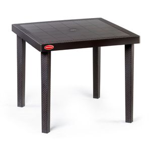 Mesa de Terraza Jamaica Mix Mimbre Ratan 84.5x84.5cm Polinplast