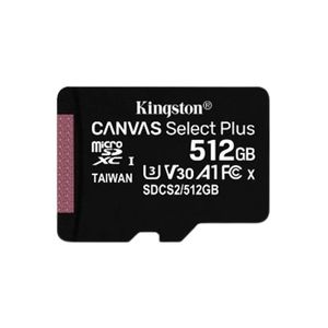 Memoria Micro SD KINGSTON CANVAS 512GB Clase 10  100MBS