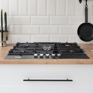 Cocina a Gas Empotrable Sole Solco046 Negro