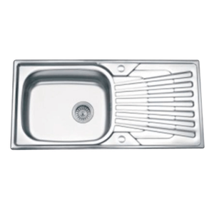Lavadero de Cocina con Escurridero XM 100X50 cm Acero Inoxidable