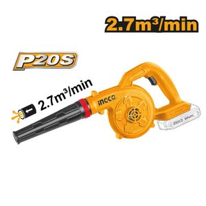 Sopladora Inalámbrica Ingco 20V + 1 Batería 2.0AH + Cargador CABLI200281