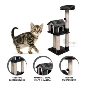 Gym Antiestres para Felinos de Color Plomo Y+Agendita