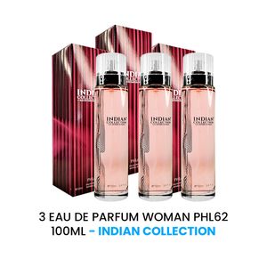 Eau De Parfum Woman Phl62 Indian Collection 100ml 3 Unidades