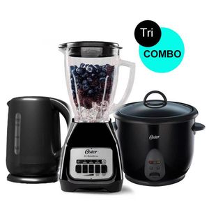 Tri Combo Oster Licuadora BLSTKAG-BPB + Olla Arracera CKSTRC1700B + Hervidor BVSTKT3101