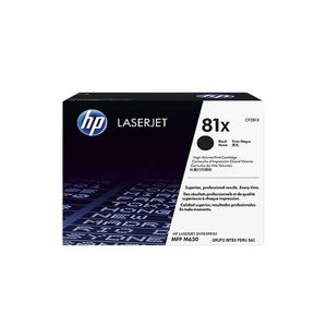 Toner Hp 81x Mfp M630 Negro 25k Pag Cf281x