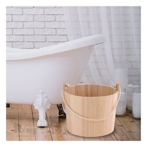 Cubeta Funcional en Tono Madera Y+Papel de Regalo