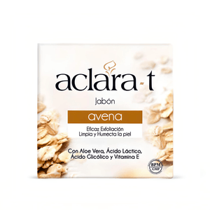 Jabón de Avena Humectante y Exfoliante Aclara-t 80g