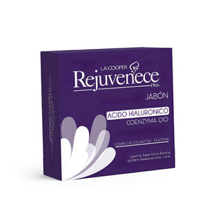 Jabón Acido Hialuronico y Coenzima Q10 La Cooper Rejuvenece Plus 80g