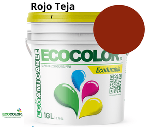 Pintura Ecológica ECODURABLE 1 Galón Rojo Teja