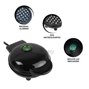 Mini Waflera Cocina en Negro Y+Agendita