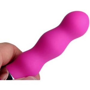 Vibrador o Consolador para punto punto G con ejes Ondulados - Rosa