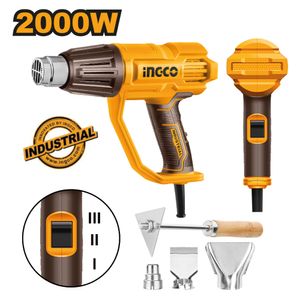 Pistola de Calor Ingco 2000W + 4 Accesorios HG200078