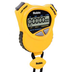 Cronómetro Robic 1000W Alta Precisión Conteo Regresivo 01/100 Amarillo