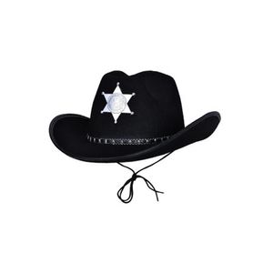 Sombrero de el Sheriff Color Negro - HalloweenFest