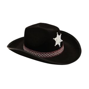 Sombrero de el Sheriff Color Negro - HalloweenFest
