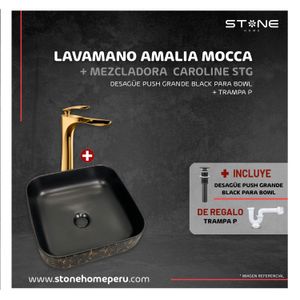 Combo Bowl  Amalia Mocca + Caroline STG + Desagüe +Trampa P Stone