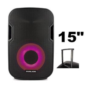 Parlante Activo Halion PHA-15MBALT Portátil 1000W  con soporte SPS502M
