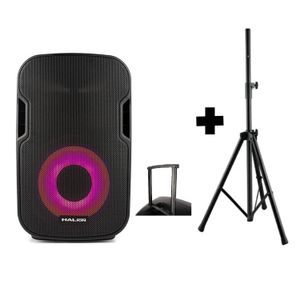 Parlante Activo Halion PHA-15MBALT Portátil 1000W  con soporte SPS502M