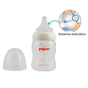 Biberón Pigeon Peristálticplus Boca Ancha 160ml Pack X 2