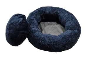 Cama Para Perros y Gatos Donut Lite Azul Talla XL MD