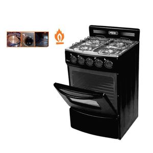 Cocina Fadic con respaldar y Horno 20 Sami 4H Negro